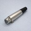 CANNON 55 7F, аудио разъём xlr - розетка кабельная, 7 контактов, цвет - серебристый