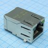 ARJE-0034, разъем rj-45 rcp 8 контактов шаг 1.02мм угловой smd 12 терминалов 1 порт лента на катушке