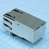 857931001, соединитель модульный ethernet 8/8 угловой магнит зеленый светодиод