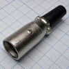 CANNON 66 5M, аудио разъём xlr - вилка кабельная, 5 контактов, цвет - серебристый