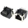 5555141-1, разъем модульный rj-45 розетка 8 контактов шаг 2.54мм угловой монтаж в отверстие 8 терминалов 1 порт коробка/лоток