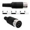 7-0251 6P, разъем din 7, вилка на кабель 6pin, 1а