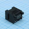 RJHSE3081, разъем rj-45 розетка 8 позиций шаг 1.02 мм монтаж в отверстие 12 терминалов 1 порт