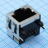 L-KLS12-140-8P8C-E-5-01, розетка 8p8c (rj45) угловая монтаж в отверстие