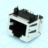 TRJE101CNL, разъем экран. "гнездо" rj-45, без светодиодов, с лепестками, от - 40 до + 85 гр.c, прямой угол на плату, lкорп. = 15.8мм