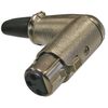 JD-385, разъем микрофонный xlr, гнездо угловое на кабель 3-х полюсное