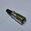 CANNON 66 3M, аудио разъём xlr - вилка кабельная, 3 контакта, цвет - серебристый