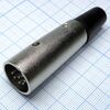 CANNON 48 7M, аудио разъём xlr - вилка кабельная, 7 контактов, цвет - серебристый