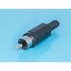 RPC-1-B, разъем rca-тюльпан, вилка на кабель, черный