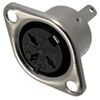7-0253 3P, разъем din 7, розетка на корпус 3pin, 1а
