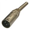 TD-366, разъем микрофонный xlr, вилка 3-х полюсная, пружина на кабель