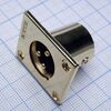 CANNON 27 3M, аудио разъём xlr - вилка приборная, 3 контакта, цвет - золотистый