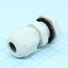 PG-9-LG, кабельный ввод 4-8mm (серый, удлиненная резьба)
