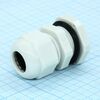 PG-13.5-LG, кабельный ввод 6-12mm (серый, удлиненная резьба)