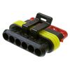 282090-1, корпус разъема, серия superseal 1.5, розетка, 6 контактов, шаг-6мм