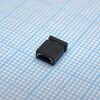 DS1027-2BBN1, джампер (перемычка), закрытый, черный, высота 8.5mm