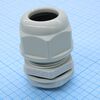 MGB25-18G, каб.ввод ip68; резьба: m25 x 1.5 x 15; каб. d: 18~14 мм; приб. отв. d: 25~25.4 мм; цанга: цельная; раб. t: -40c ~ +100c; мат.: a,c,f - полиамид (pa66 ul94v-2) и b,d - вак. рез. (epdm nbr); цвет: cерый