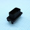 CKK7233S-1.5-11B, соединитель защищенный (4 стороны) вилка 23 контакт(-ов) 2мм луженый прямой монтаж в отверстие автомобильного применения черный