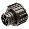 1-967325-1, круглый разъем, серия 2.5mm system, гнездо для монтажа на панель, 4 контакт(-ов)