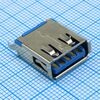L-KLS1-3006-L, разъем usb 3.0 тип a (розетка) на плату (tнt)