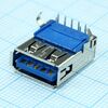 484050003, разъем usb, тип a, usb 3.0, розетка, 9 выводов, угловая, dip монтаж