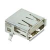 292303-7, разъем usb тип a, usb 2.0, 4 контакта угловой монтаж в отверстие 4 терминала 1 порт лоток