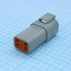 DT04-4P, корпус разъема 4 контакта монтаж на кабель автомобильного применения