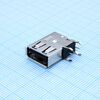 482040001, разъем usb, тип a, usb 2.0, розетка угловая, 4 контакта лоток