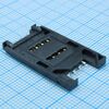 DS1138-09-08SS0BSR, слот sim карты 8 контактов шаг 2.54мм, smt, h=2.5мм