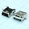 1734035-1, разъем mini usb тип b, usb 2.0, розетка, 5 вывод(-ов), поверхностный монтаж (smd), прямой угол