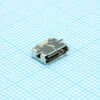 207A-ABA0-R, разъем micro-usb тип ab розетка на плату, 5 выв. угловая