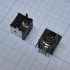 MDN-9J розетка на плату металл, розетка на печатную плату 9 pin, металлическая