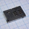 115A-ADA0-R02, сокет sim карты вставной 6+2 pin