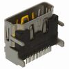 1747981-1, разъем hdmi розетка угловая, 19 контактов, 0.5mm, smd