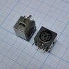 MDN-5J розетка на плату металл, розетка на печатную плату 5 pin, металлическая