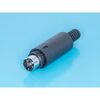 MDN-4M, вилка mini din 4 контакта на кабель, svhs