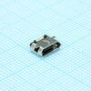 207A-BBA0-R, разъем micro usb тип b smd, розетка на плату, 5 выв. угловая