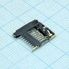 5033980891, гнездо памяти micro sd card m 8 контактов 1.1мм угловое для поверхностного монтажа ток контакта 0.5a лента на катушке