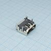 471510001, разъем hdmi розетка угловая на плату, 19 контактов, smd