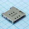 115U-A101, держатель нано sim карты 6 контактов smt без лотка артикул 115u-t001
