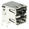 5787745-2, разъем сдвоенный usb, тип a, розетка usb 2.0, 8 выводов (2 порта), прямой угол