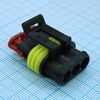 CKK7031-1.5-21B, корпус разъема, серия 1.5, розетка, 3 контакта, шаг-6мм operating voltage 24v