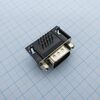 DS1038-15MBNSIA74-0CC, d-sub разъем высокой плотности, пайка на плату, прямой угол, вилка
