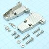 DS1047-09M2S-N, кожух для разъема d-sub 9 контактов, металл, предназначен для защиты от повреждений разъема