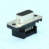 1658612-4, разъем d sub, серия amplimite hdf-20, de, гнездо, 9 контакт(-ов)