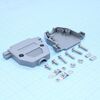DS1045-25AP1S1-B, кожух для d-sub разьема 25 pin, пластик, серый