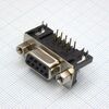 KLS1-215-09-F-B, розетка 9 pin на плату, шаг 2.77мм