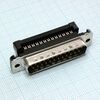1658613-2, разъем угловой d sub, 25 контакт(-ов), штекер, db, серия amplimite hdf-20, idc / idt