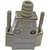 DSUB METAL CASE (DM-15), кожух к разъему d-sub 15pin, металлический, серебристый
