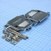 DS1046-25C1L1, кожух для разъема d-sub 15pin с удлиненными винтами, металлизированный